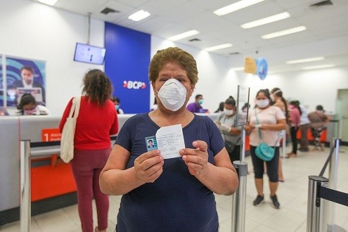 Pago del subsidio económico de S/ 380 llegó al 34% de las 2.7 millones de familias