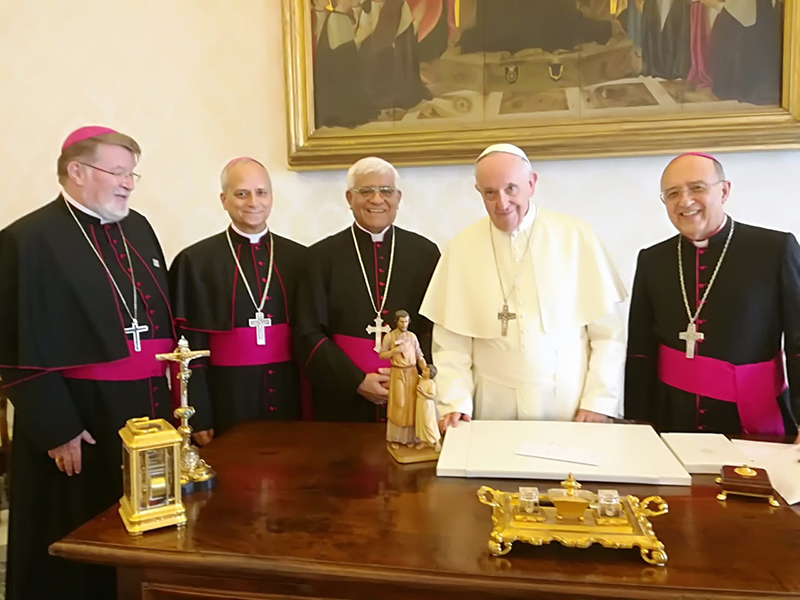 Papa Francisco recibió  a miembros de la Conferencia Episcopal Peruana