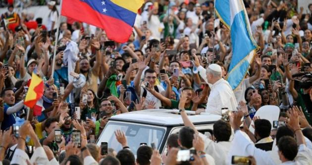 El grito del Papa y los jóvenes: ¡Queremos la paz en el mundo!