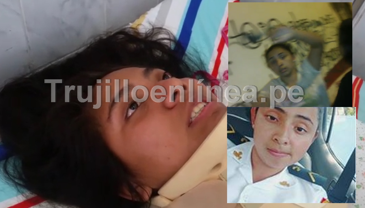 Trujillo: Suboficial PNP casi deja paralítica a joven de 18 años