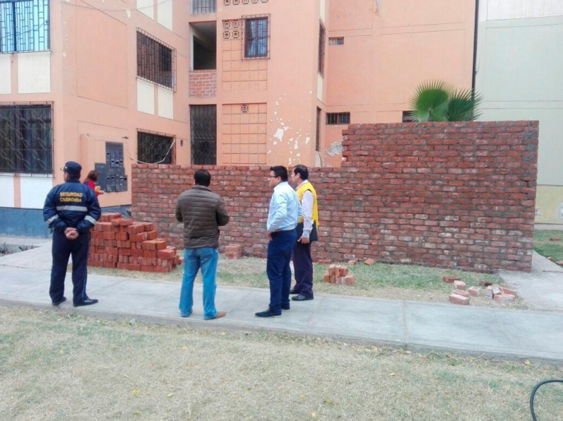 Trujillo: paralizan construcción que se realizaba en áreas verdes de Los Pinos