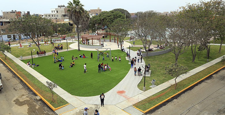 Inauguran parque San Martín de Porres en la urbanización La Rinconada en Trujillo