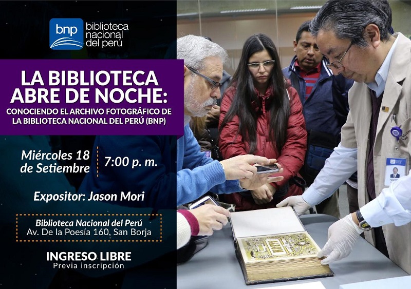 Biblioteca Nacional organiza visita guiada de noche a su valioso archivo fotográfico