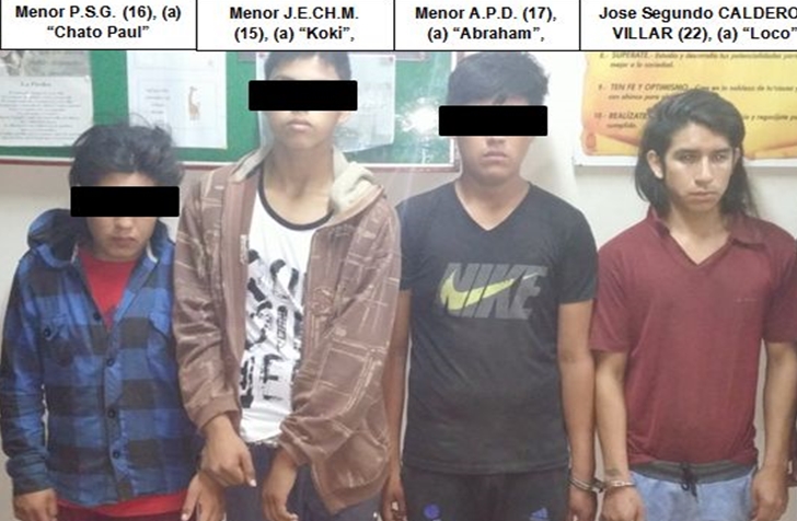 La Libertad: Catorce adolescentes retenidos por infringir a la ley