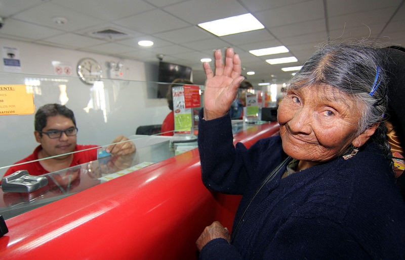 El 15 de diciembre habrá pago dominical exclusivo para usuarios de Pensión 65