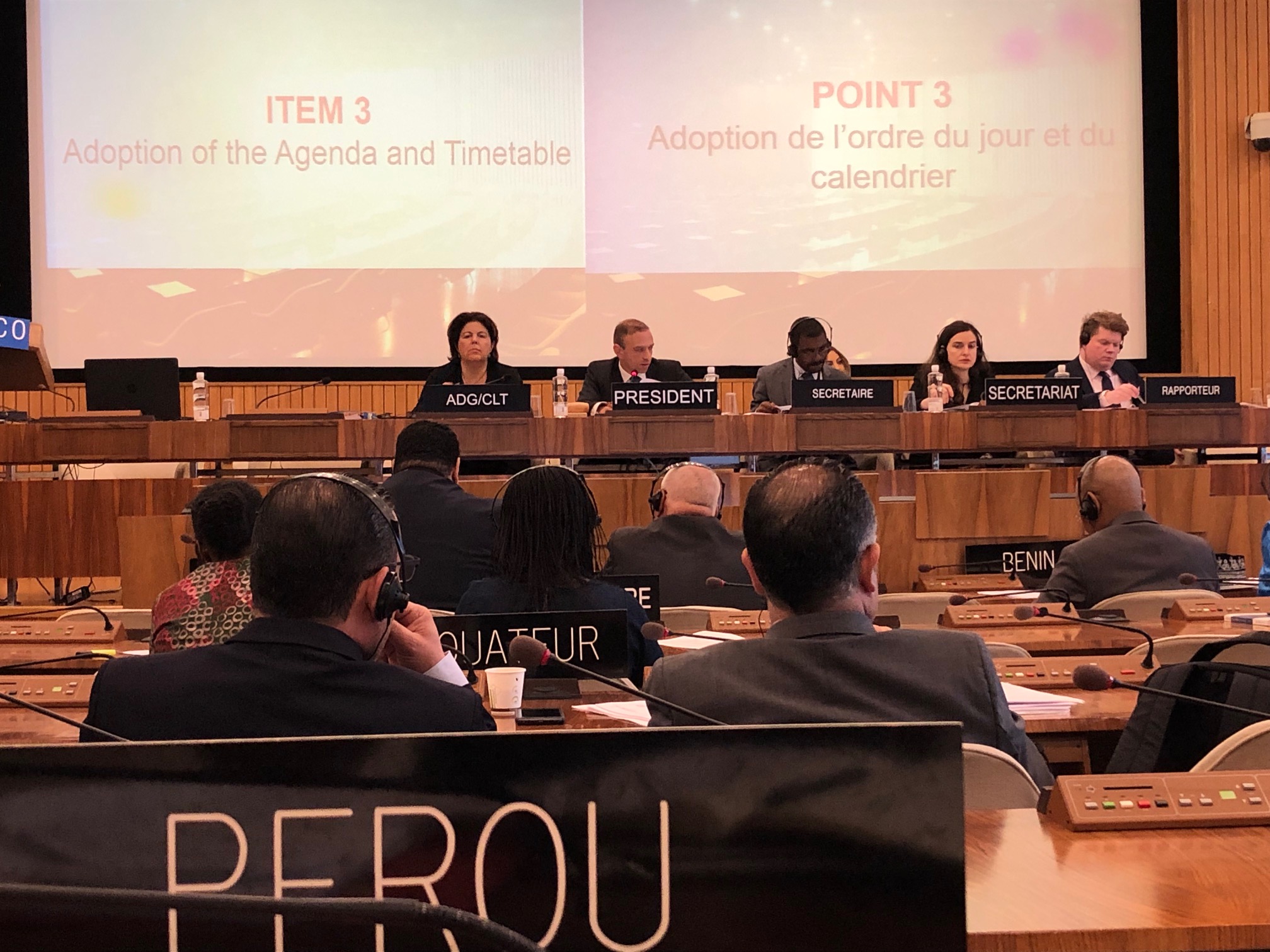 Incluyen a Perú en directiva del Comité Subsidiario de la Convención de Unesco de 1970