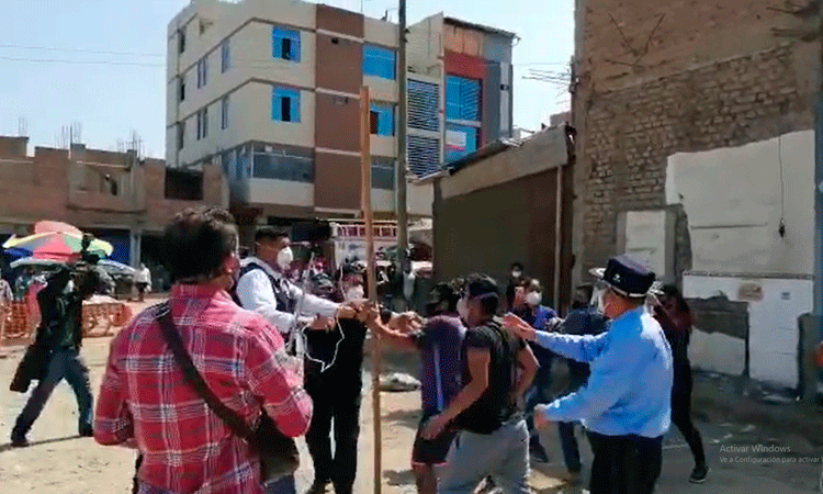 Gerente de Seguridad Ciudadana fue agredido y amenazado por ambulante de La Hermelinda 