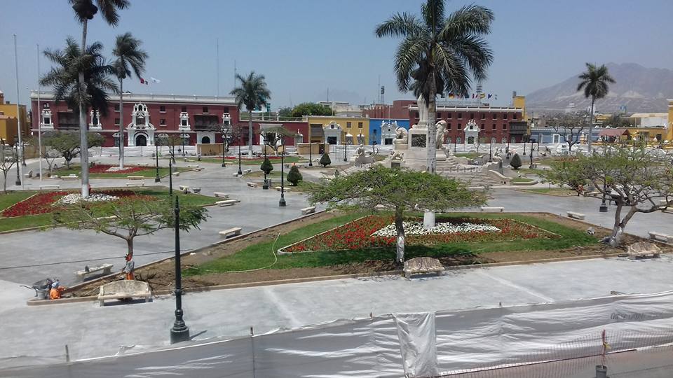 Inauguración de la Plaza de Armas de Trujillo quedó en suspenso 