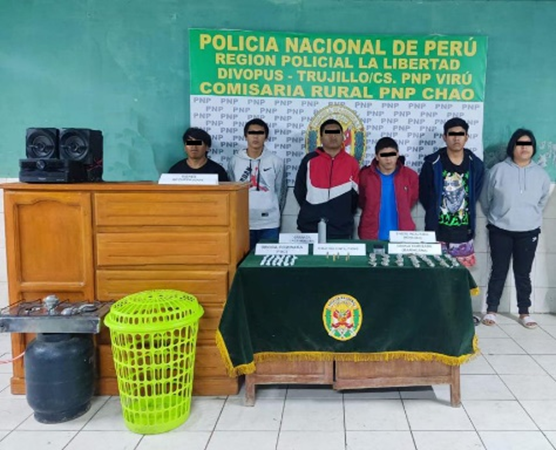 Detienen a banda que robaba electrodomésticos en vivienda en Virú 