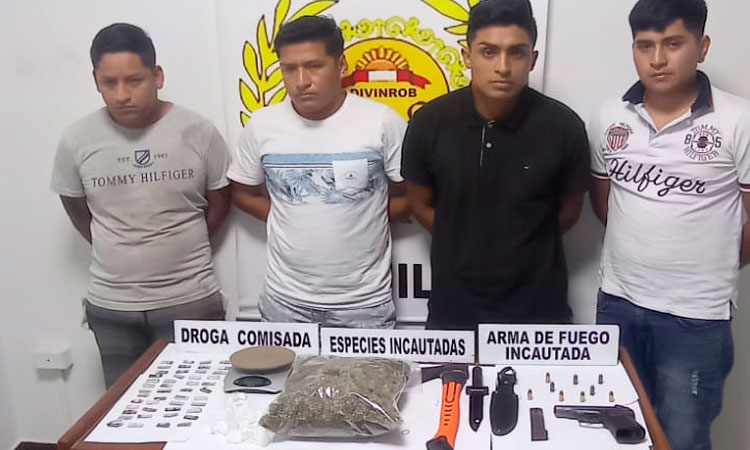 Trujillo: detienen a sujetos con drogas, municiones y armas de fuego 