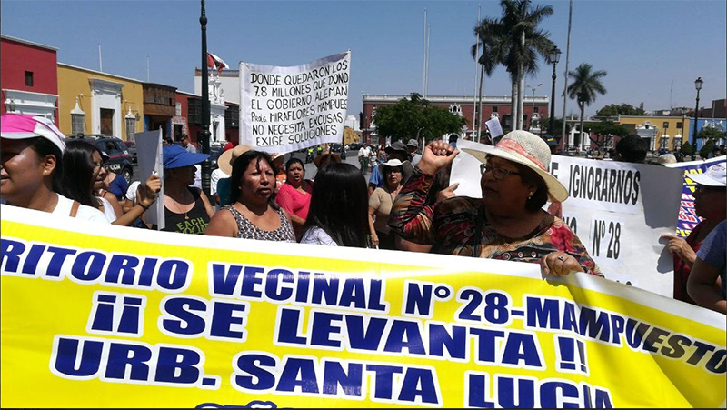 Pobladores del sector Mampuesto  se levantan contra alcaldes