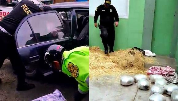 Policía y serenos de Trujillo incautaron 27 kilos de marihuana