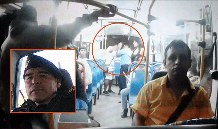 Trujillo: balen a policía por resistirse a robo dentro de micro