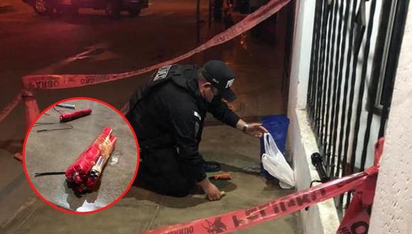 Extorsionadores amenazaban a familia con cuatro explosivos abandonados en su vivienda en Laredo