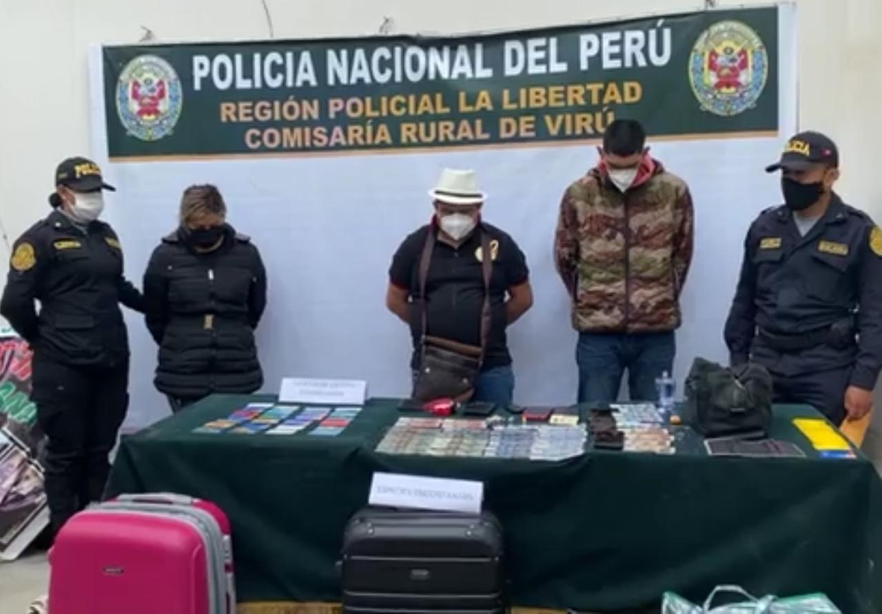 Virú: desarticulan banda de 'marcas' que asaltaron a hombre fuera de agencia bancaria