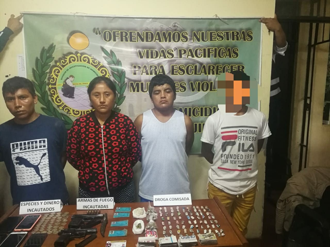 Policía captura a cuatro posibles implicados en doble homicidio en Chiclín