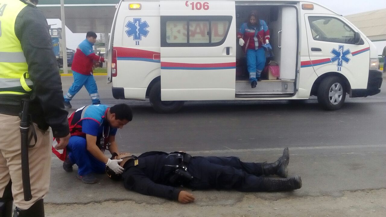Trujillo: Suboficial queda herido en accidente de tránsito 