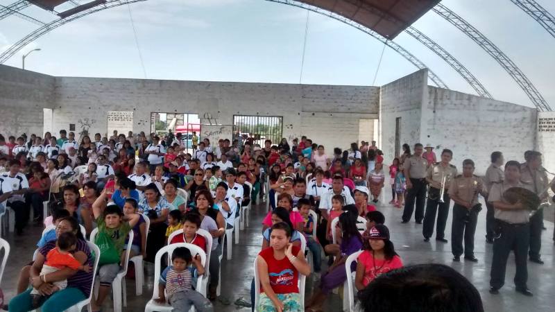 Policía Nacional de Trujillo realizó acción cívica en El Porvenir