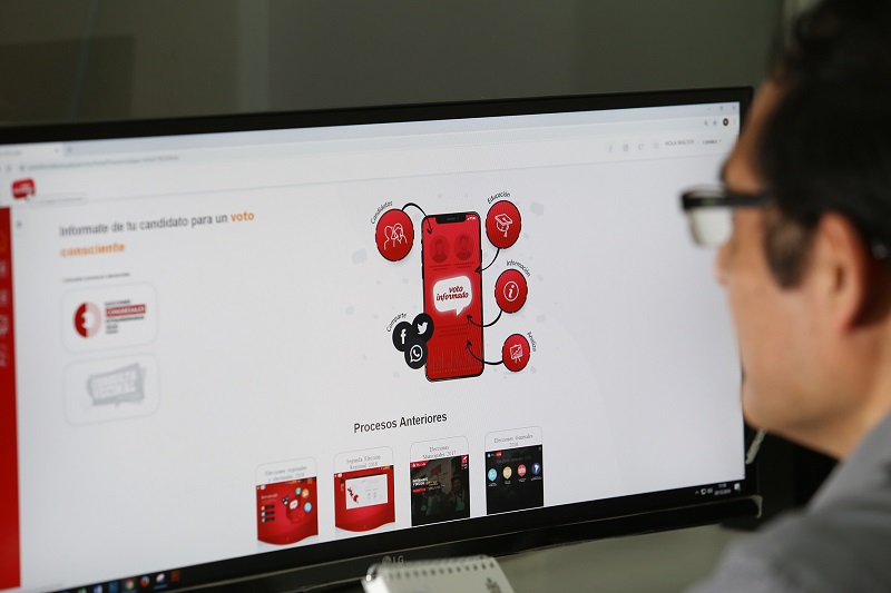 Más de un millón de visitas recibe portal “Voto Informado” del JNE