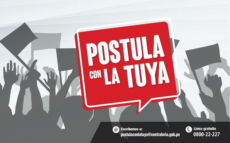 Contraloría lanza plataforma digital “Postula con la Tuya” por elecciones extraordinarias del 2020