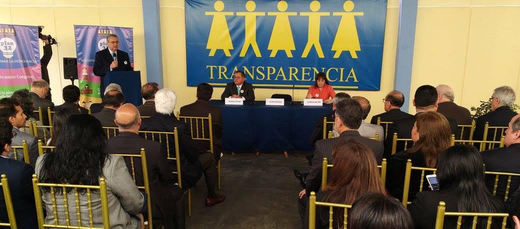 Transparencia presentó campaña ciudadana nacional Plan 32