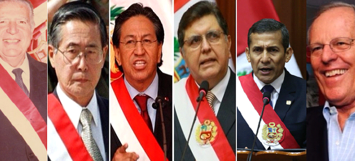   Conoce el perfil de los últimos siete presidentes del Perú