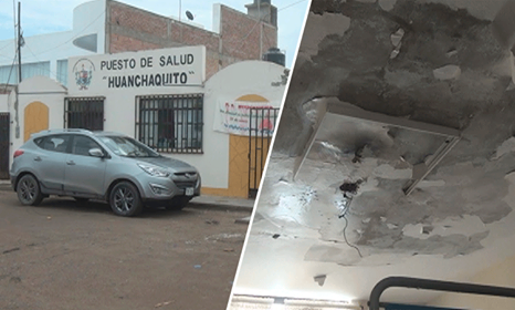 Puesto de salud en Huanchaquito se inunda producto de las lluvias