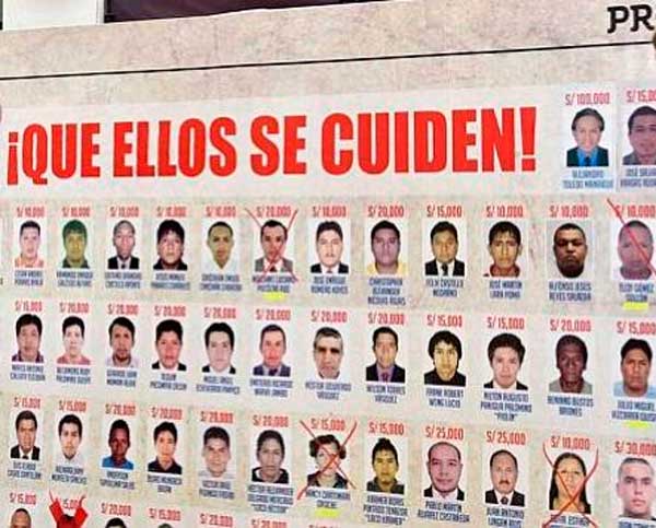 La Libertad: tres requisitoriados fueron incluidos  en Programa de Recompensas del Mininter