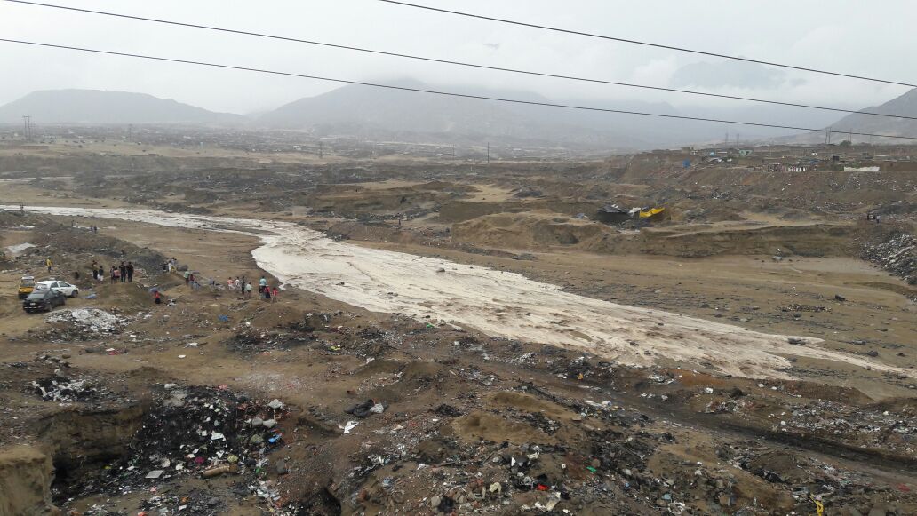 Se activa por sexta vez quebrada Idelfonso en Trujillo ocasionando desbordes