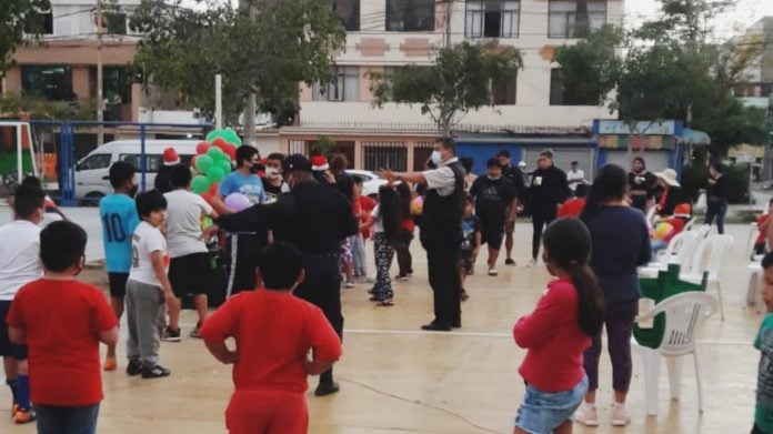 Trujillo: intervienen chocolatada donde participaban menores y sin medidas de bioseguridad