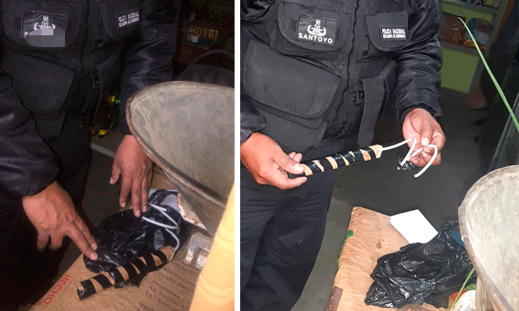 Extorsionadores abandonan dinamita en vivienda de Alto Trujillo