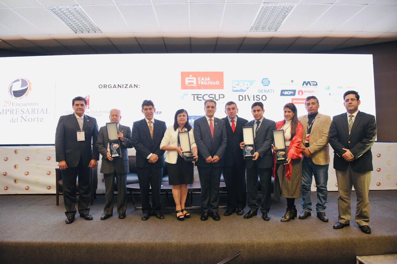 Cámara de Comercio de La Libertad reconoce a empresarios líderes de la Macrorregión Norte