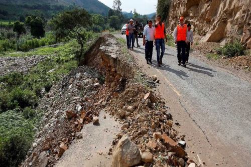 Presidente regional sobrevoló zonas afectadas por lluvias en el ande liberteño