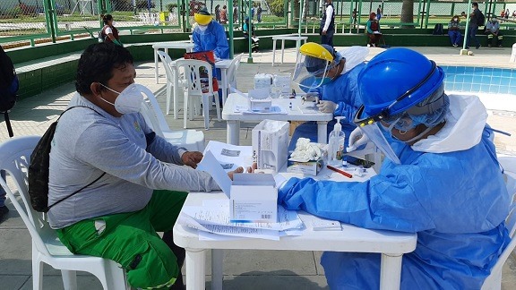 Red de Salud de Chepén y municipio realizan pruebas de covid-19 a 509 personas del grupo de riesgo