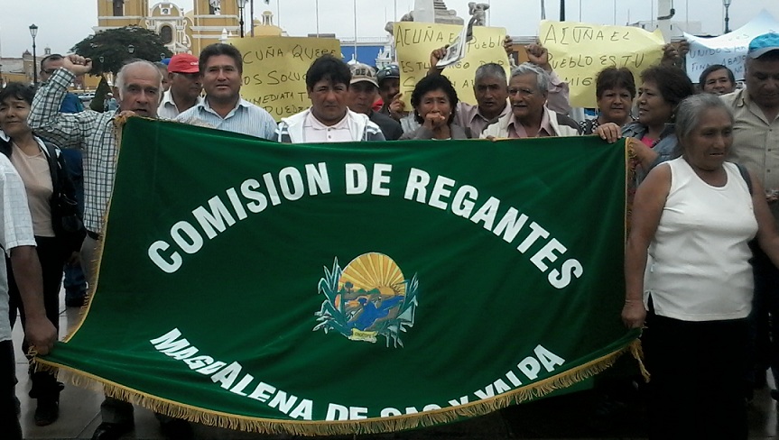 Regantes del Valle Chicama protestan contra decreto que afectará a más de 25 mil agricultores