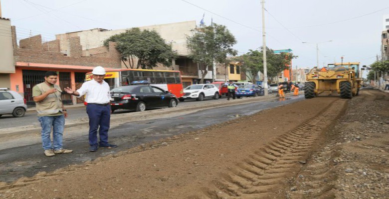 Trujillo: inician trabajos de rehabilitación de la avenida Mansiche