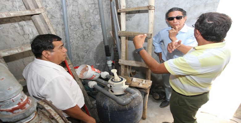 Detectan que mal diseño de piletas de Pizarro sería causa de deterioro