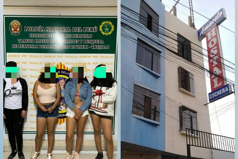 Rescatan a menores de edad que eran víctimas de explotación sexual en Trujillo
