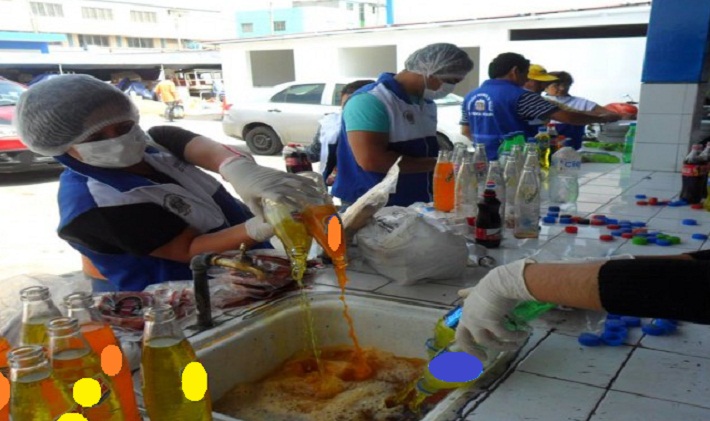 Vajilla y utensilios decomisados por la municipalidad en restaurantes fueron destruidos