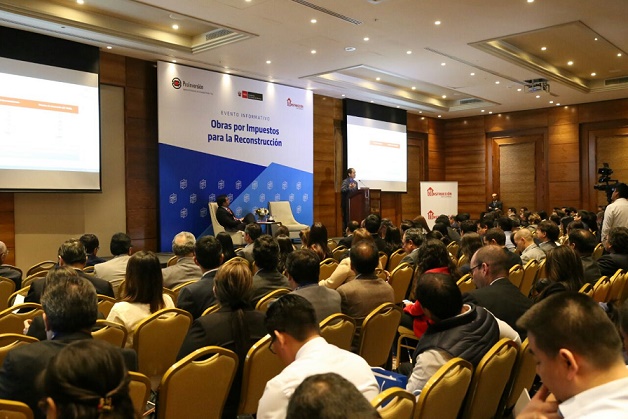 Presentan más de S/. 8 000 millones en proyectos de reconstrucción en obras por impuestos