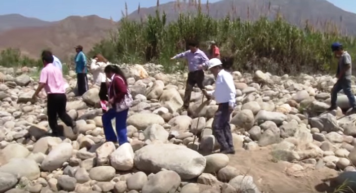 Gerente regional inspeccionó poblados cercanos al río Moche en Poroto(Vídeo)