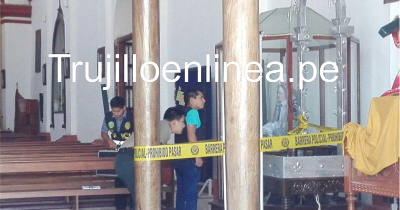 Roban coronas de vírgenes de la iglesia de Huanchaco