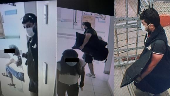 Cámaras captan cuando delincuente se lleva artefactos de un departamento en Trujillo