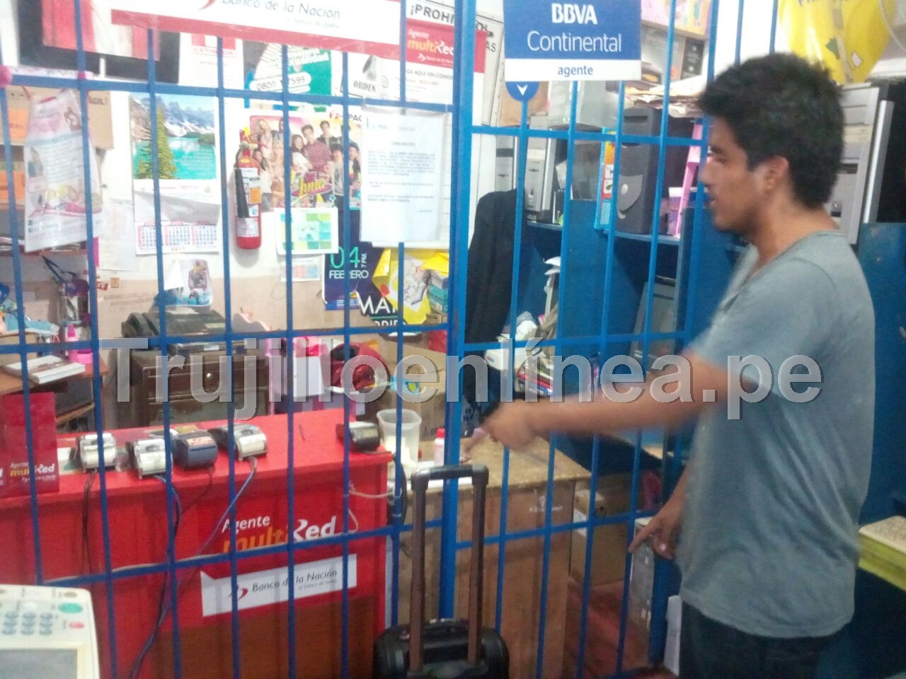 Detienen a sujetos por robar agencia de Banco de La Nación en centro histórico de Trujillo