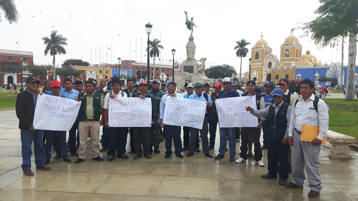 Trujillo: ronderos de Santiago de Chuco exigen destitución de fiscal