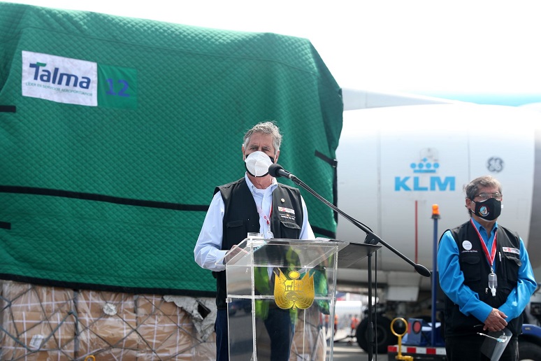 Sagasti: “Dosis de AstraZeneca serán destinadas a vacunación en regiones”