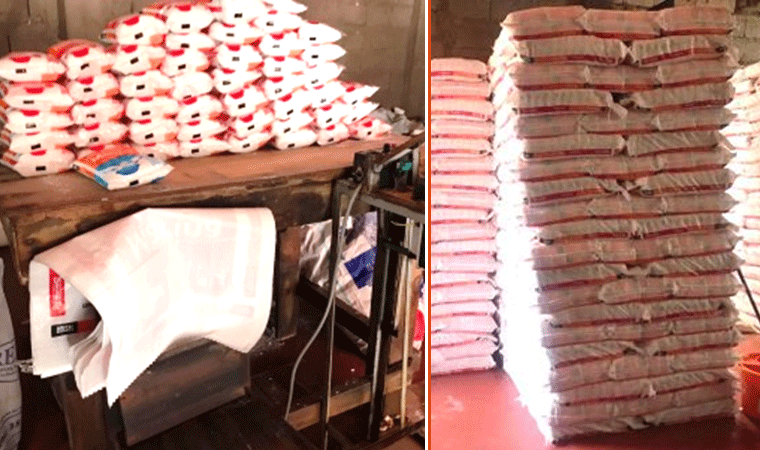 Incautan bolsas con sal adulterada en fábrica clandestina de Moche