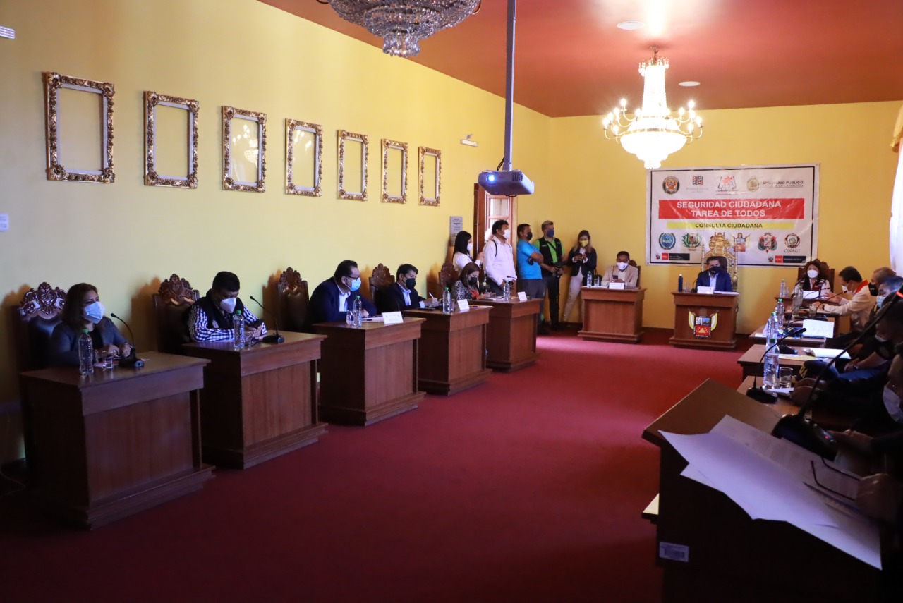Coresec aprobó plan de seguridad ciudadana 2022 en La Libertad