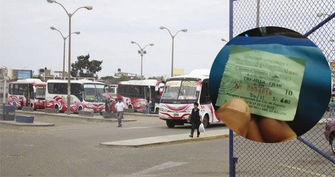 Trujillo: en S/ 1.50 se incrementa el pasaje a Virú en el terminal Santa Cruz