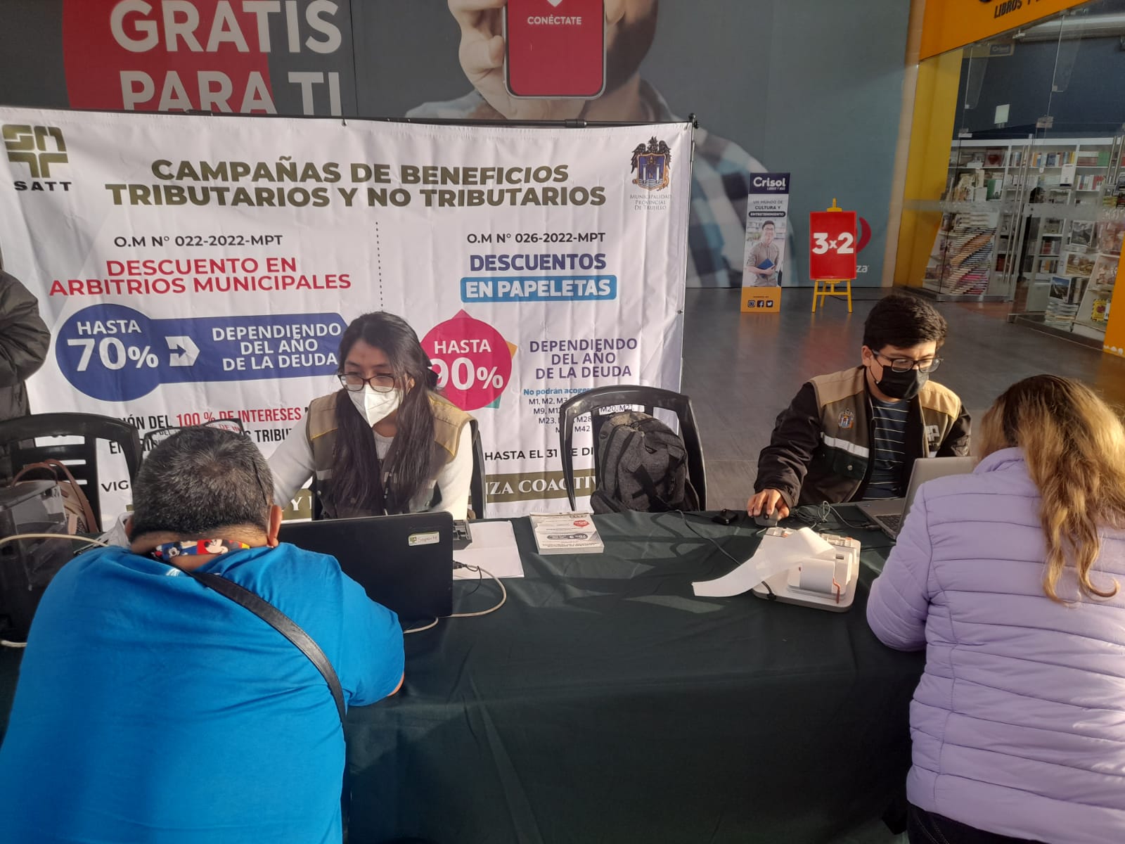 SATT realizará campañas tributarias en el Mall y el Real Plaza el 26 y 27 de agosto